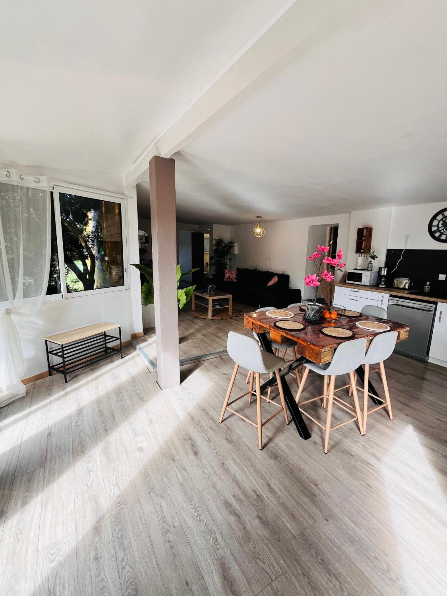 Location T3 Jardin Avec Piscine Villa Mèze Buitenkant foto