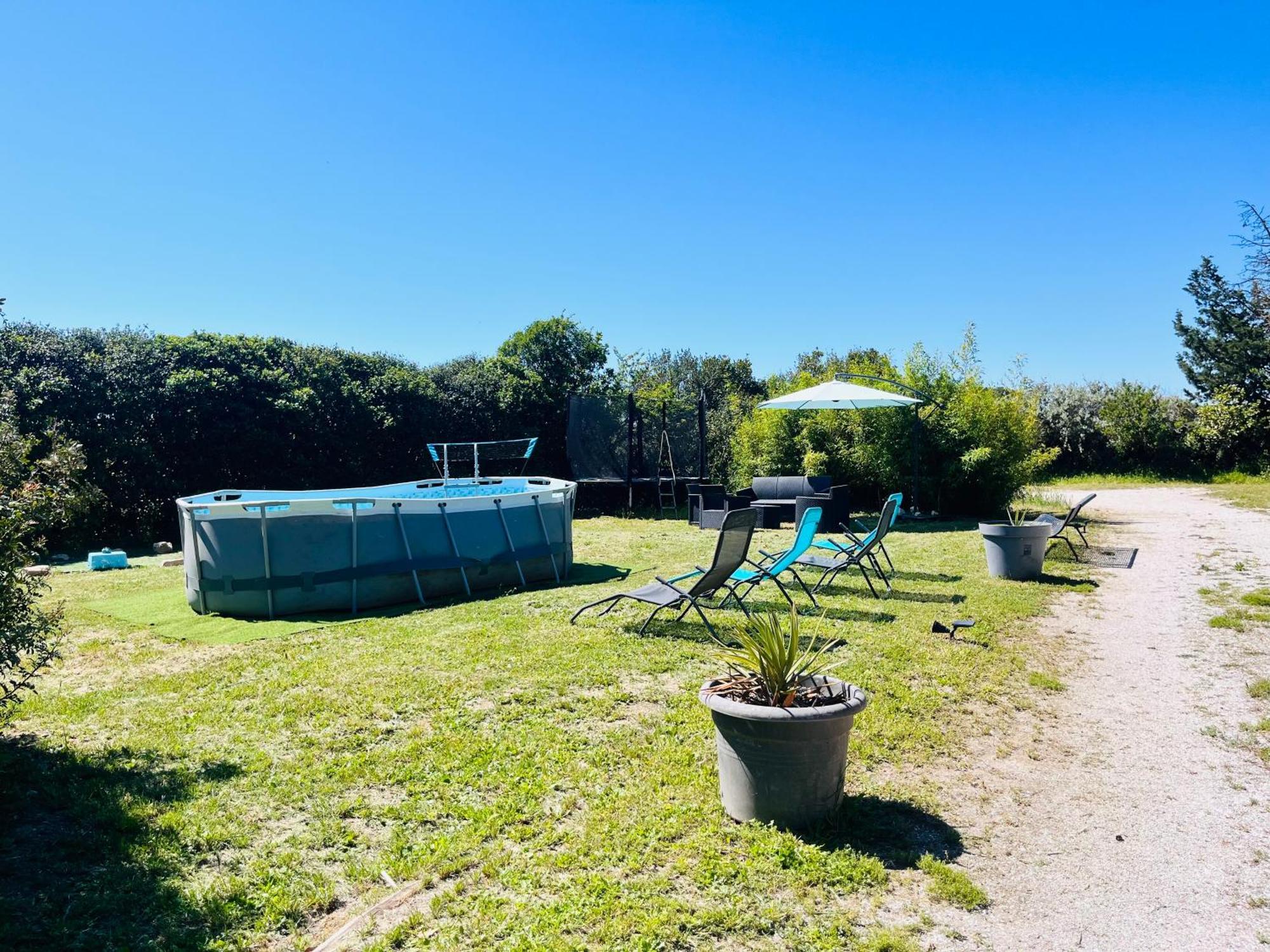 Location T3 Jardin Avec Piscine Villa Mèze Buitenkant foto