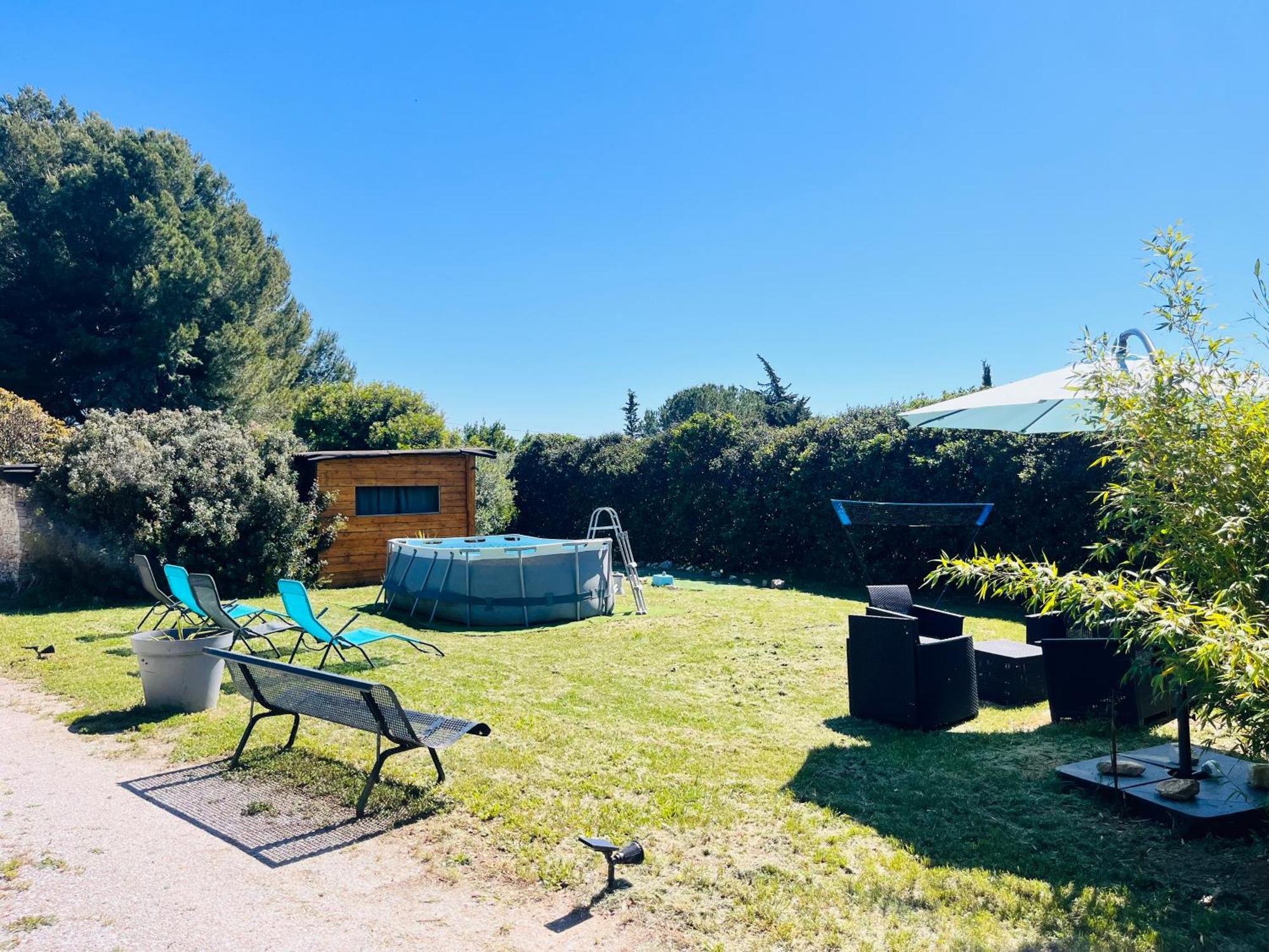 Location T3 Jardin Avec Piscine Villa Mèze Buitenkant foto